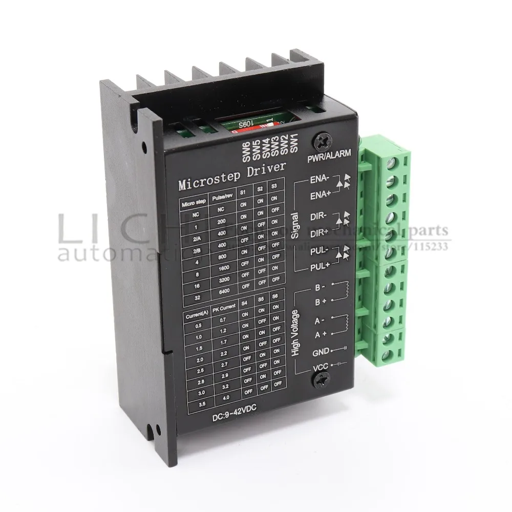 3 шт. TB6600 шаговый двигатель драйвер 2 фазы 9-42VDC 4A для NEMA17 NEMA23 мотор ЧПУ маршрутизатор контроллер для 3D принтера