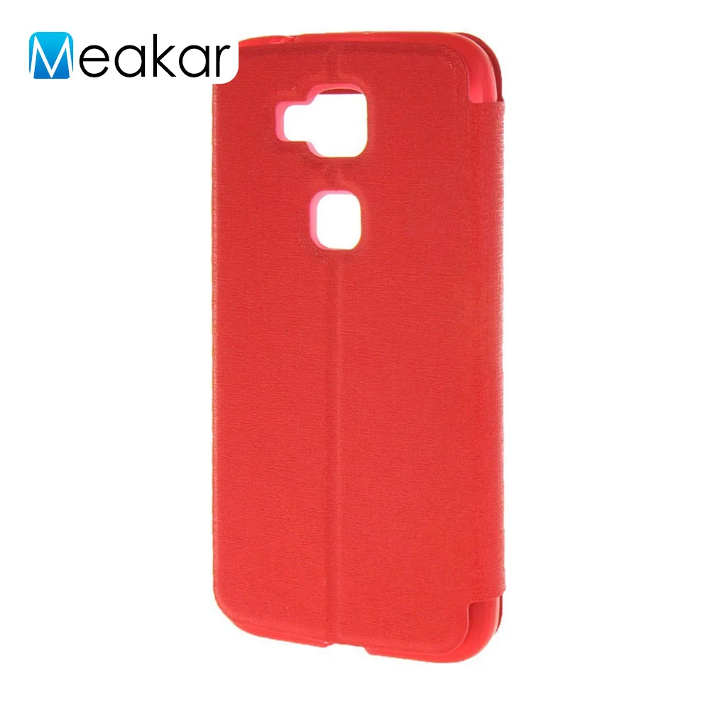 Чехол с двойным окном из искусственной кожи 5 дюйма для Huawei G8 чехол G7 Plus G7Plus задняя