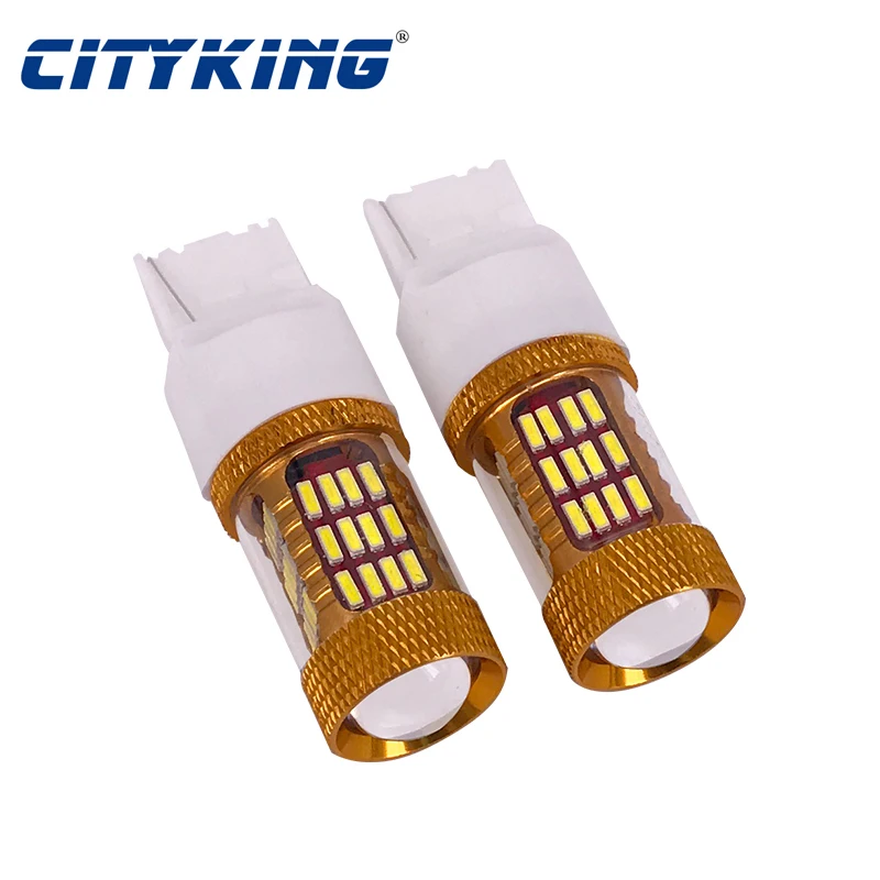 

2pcs T20 7443 W21/5W 7440 W21W WY21W 60SMD 4014 led white light auto Tail Led Bulb Brake Lights Daytime Running light fog lamp