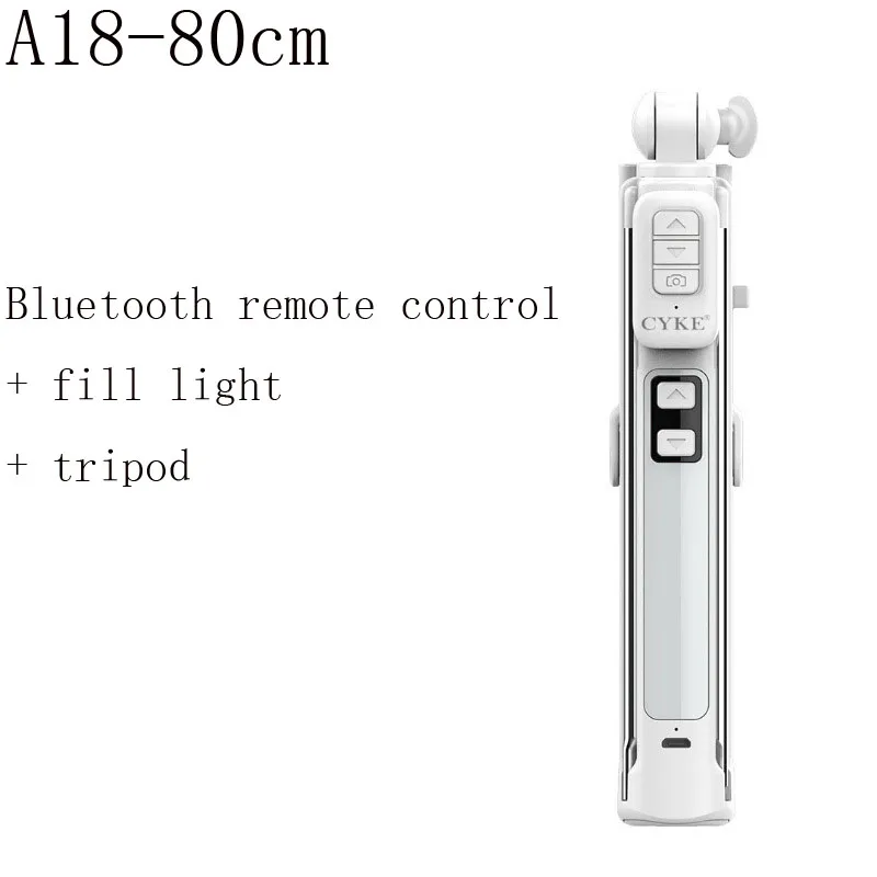 3 CYKE A18 A17 селфи палка расширенная версия 110 160 см Автоспуск Bluetooth селфи палка многофункциональный Автоспуск с штативом - Цвет: 3