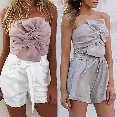 2017 модная летняя женская повседневная майка с открытой спиной блузка без рукавов