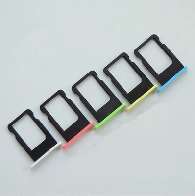 Розничная продажа 5 ярких лотков для Sim карт iPhone 5C слот карты держатель гнезда