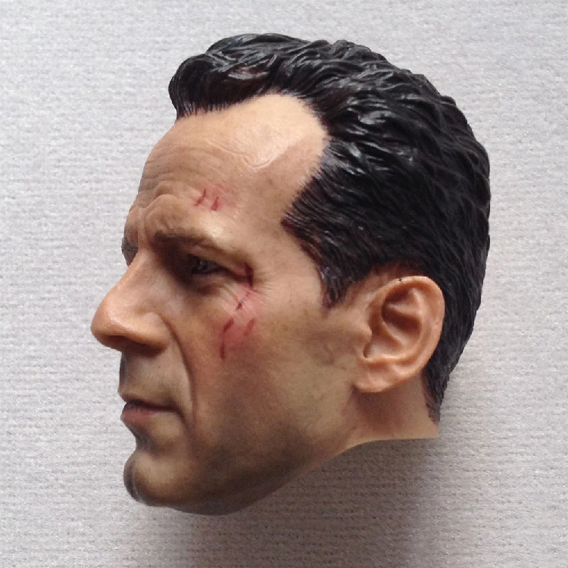 1/6 масштаб Брюс Уиллис голова лепить модели игрушки подарки повреждения версия