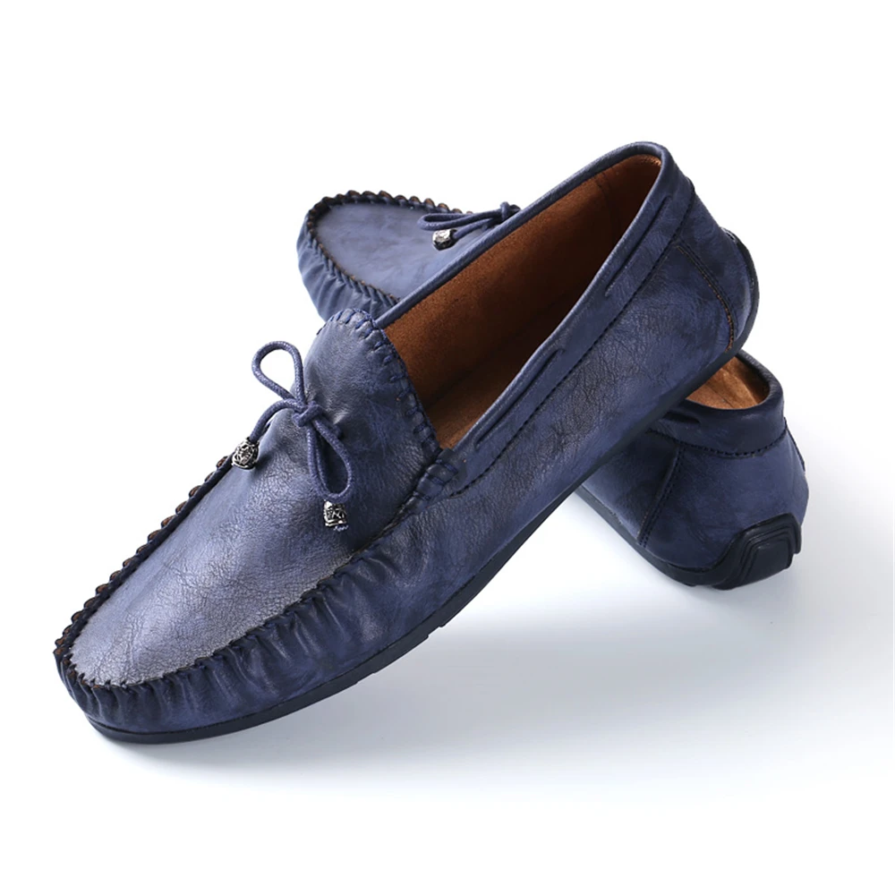 Дизайнерские повседневные туфли без шнуровки для вождения Летние мокасины из