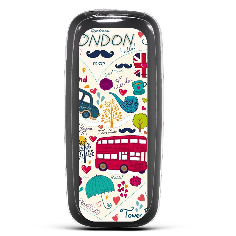 Пять цветов Мягкие TPU чехол для Nokia 105 2017 антидетонационных печати рисунком TA-1010