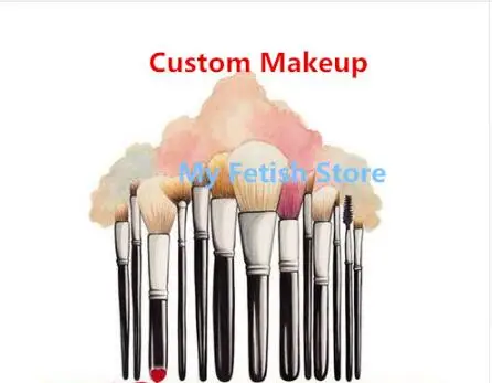 Customize makeup Dollkii-A) высокое качество ручной работы для женщин Девушка Смола половина головы косплей японский ролевые игры BJD маска кигуруми кукла Трансвестит маска - Цвет: Customize makeup
