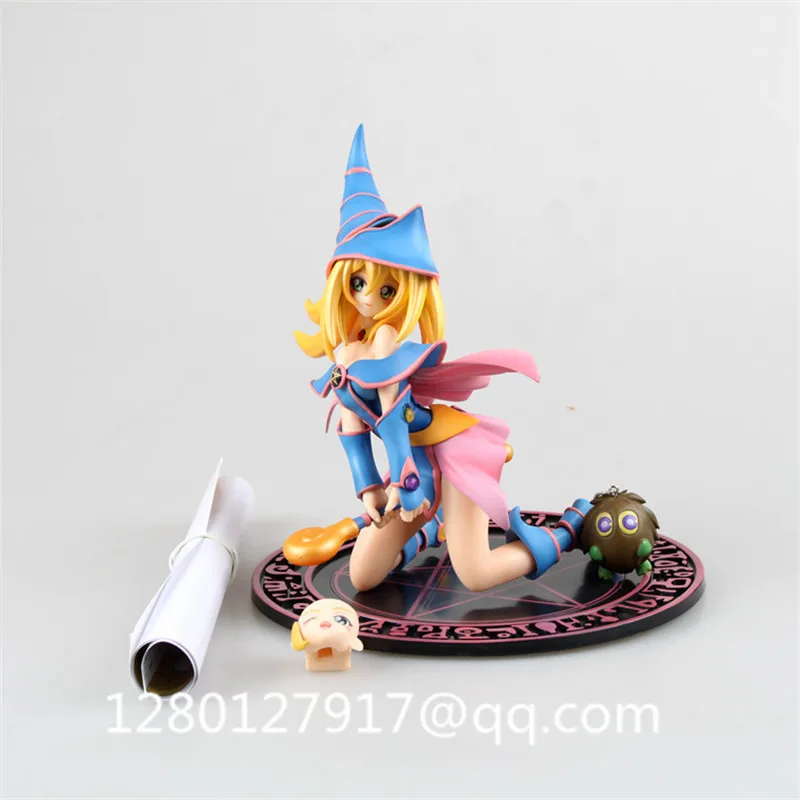Экшн-фигурка из ПВХ Yu-Gi-Oh Dark Magician компьютерная игрушка кавайная девочка кукла 18 см
