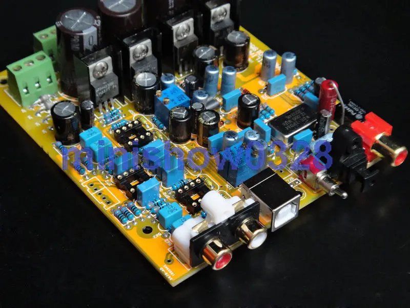 НОВЫЙ ЦАП AD1955 WM8805 декодер аудио DIY KIT usb Совместимость XMOS U8 7pin высокого класса |