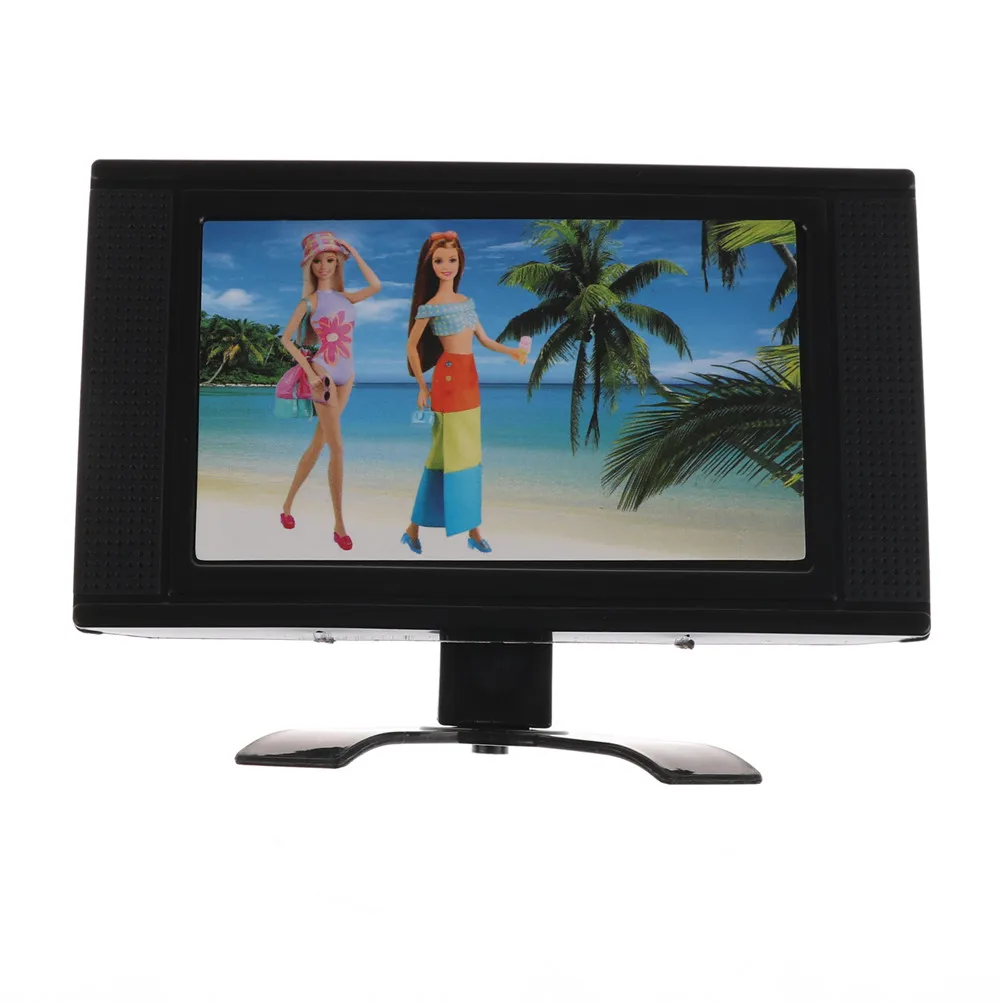Куклы ТВ плоский экран LCD телевизор игрушка для куклы мини милый дом мебель