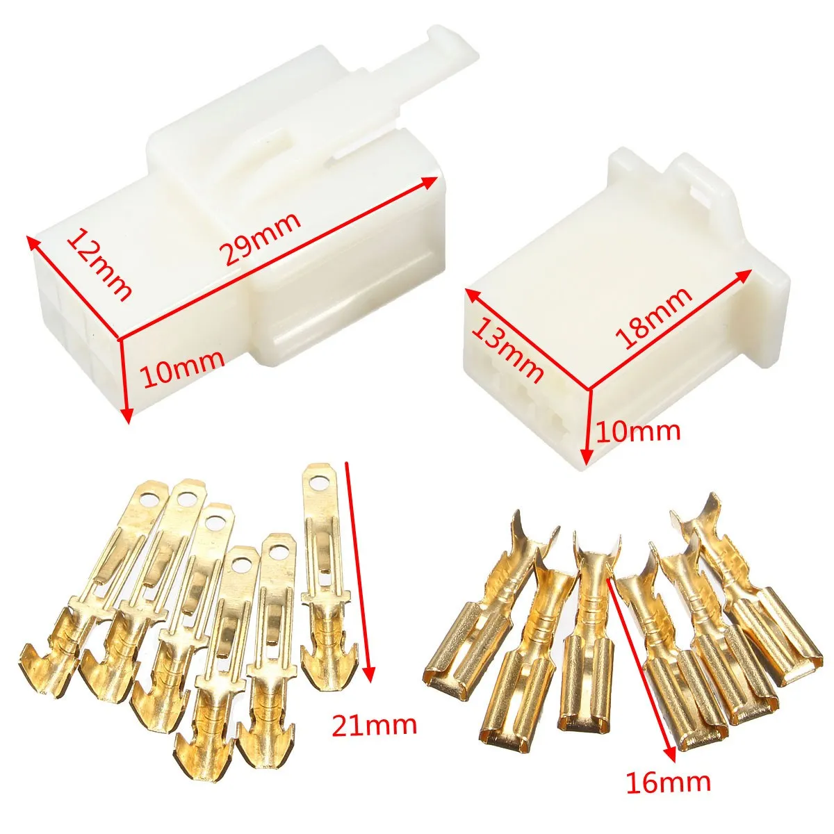 Набор адаптеров для мини коннекторов KROAK 6 Way 2 8 мм Honda/kawasaki /Yamaha/Suzuki|adapter honda|honda