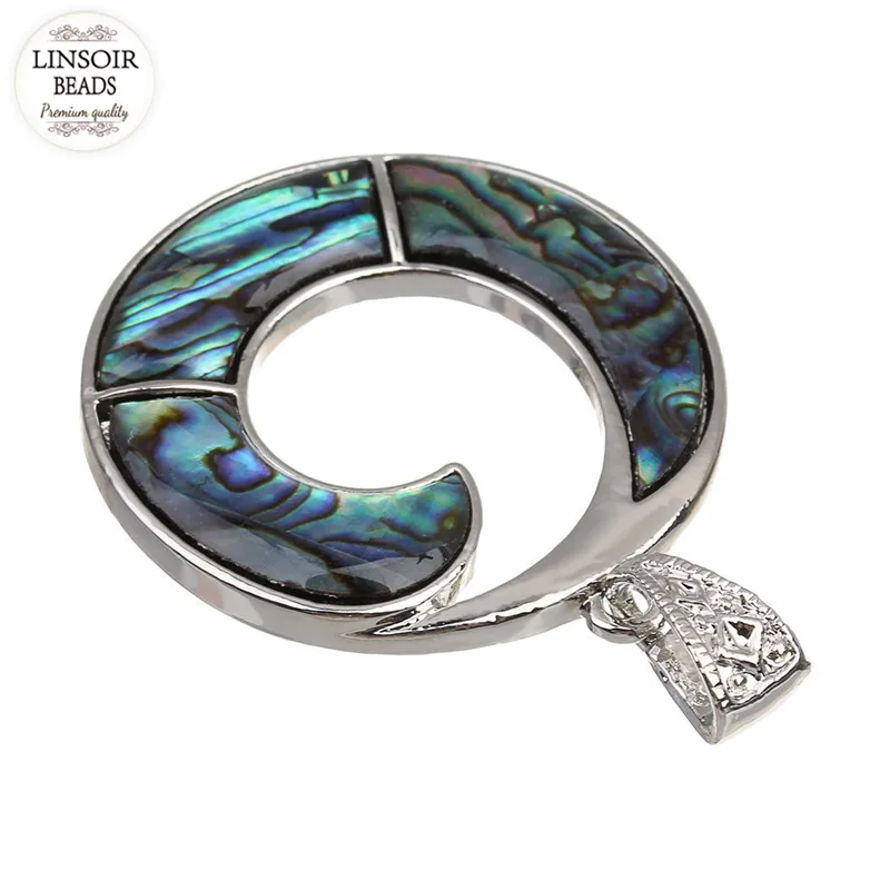 LINSOIR 1 шт. кулон в виде раковины Abalone ожерелье Круглая Большая Натуральная морская раковина Шарм для DIY ювелирных изделий Поставщик