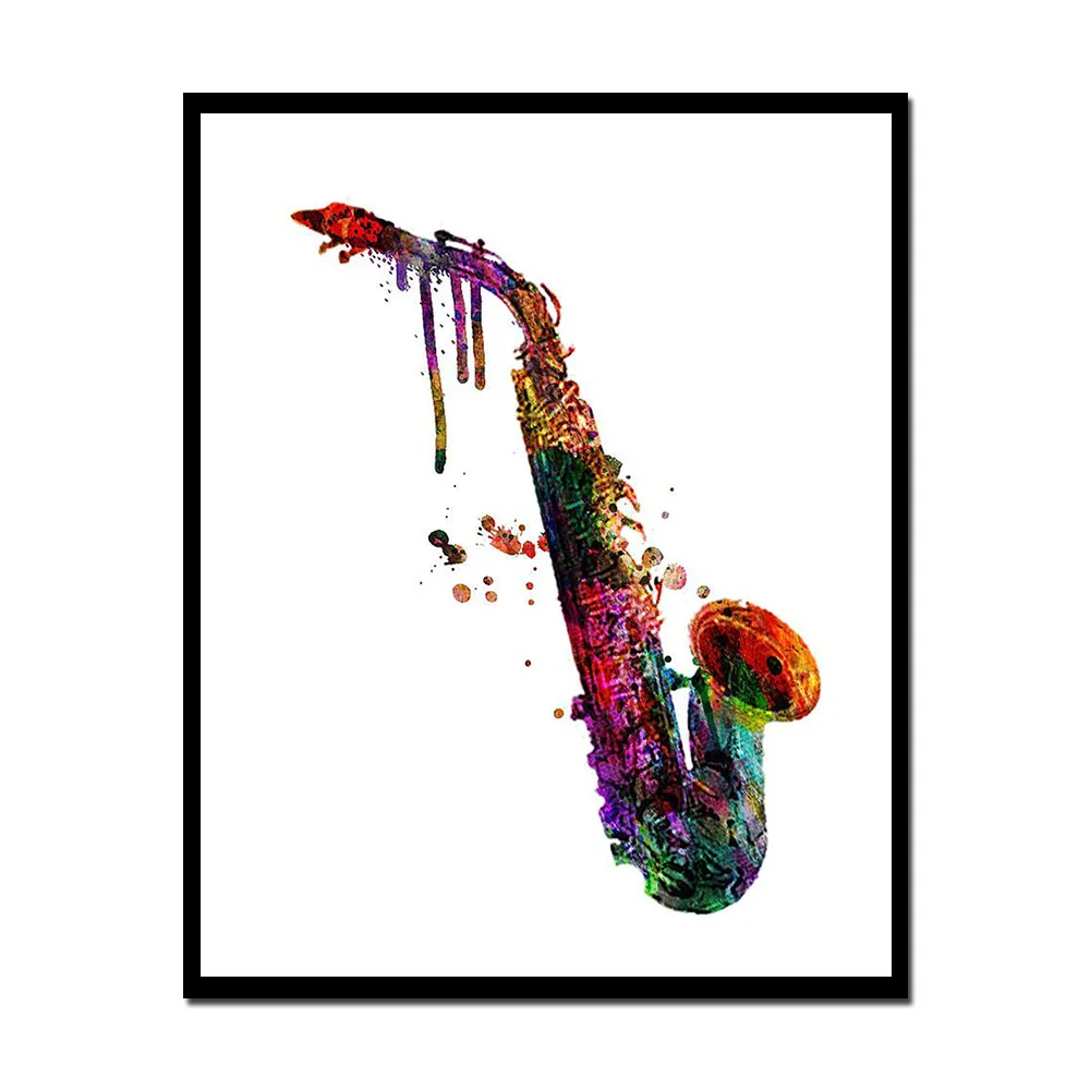Без рамы Декор саксофон музыка Notse холст картина настенные картины 1 панель стены