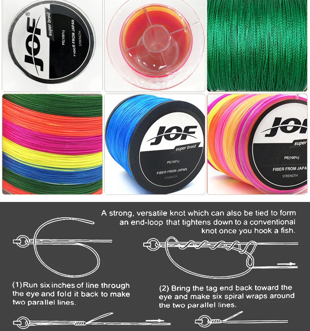 300 м JOF бренд Япония Multifilament PE плетеная леска 10LB до 82LB