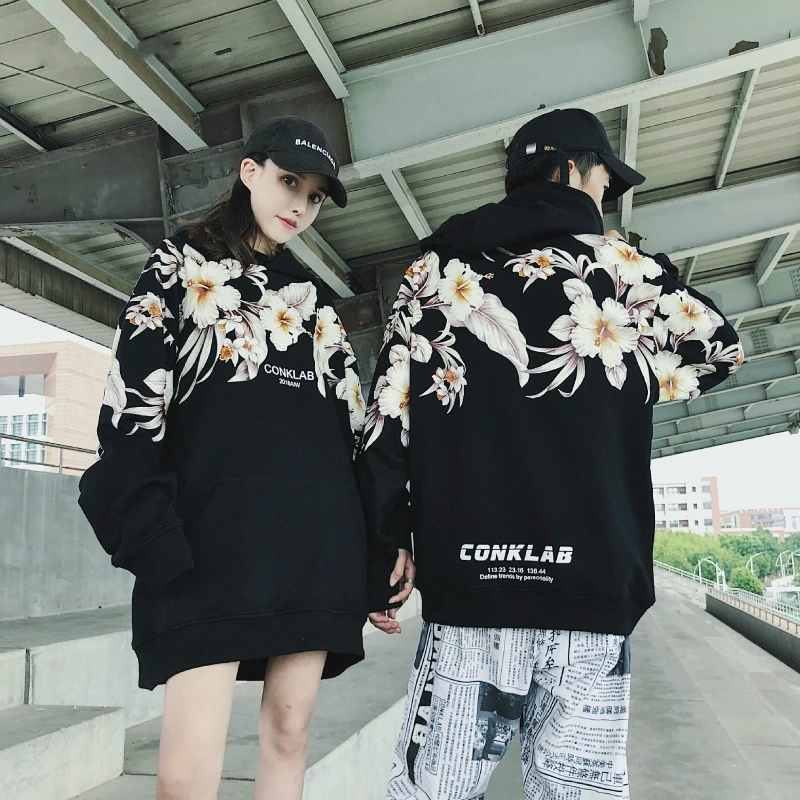 2018 Новая мода оригинальный пара страна хип хоп цветок шляпу человек с капюшоном и