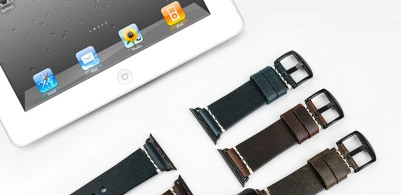 MAIKES кожаный ремешок для Apple Watch группа 44 мм 40 мм 42 мм 38 мм серия 4 3 2 1 все модели iWatch браслет ремешок для часов