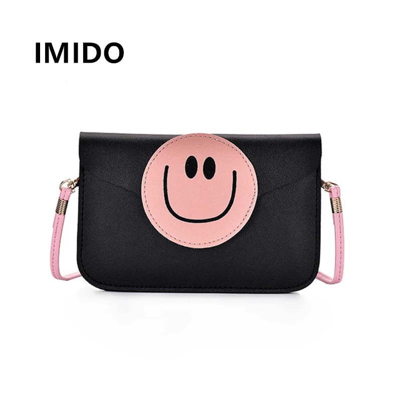 IMIDO 2019 летняя Новинка брендовая модная дикая улыбка маленькое плечо японский и