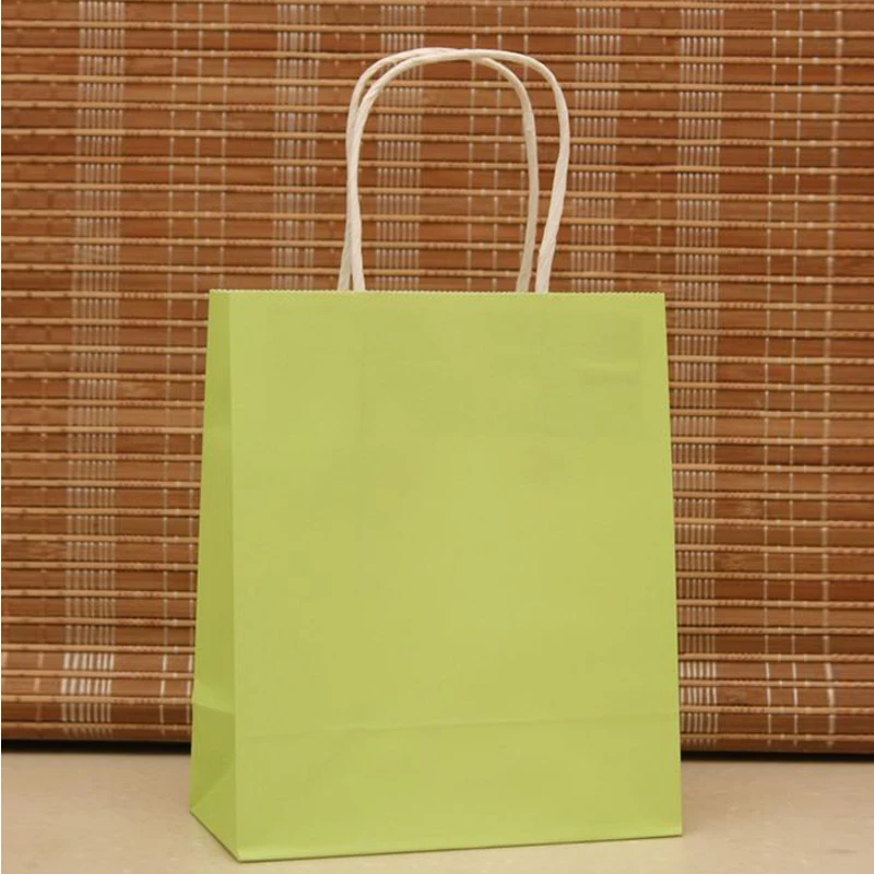 20 шт./лот бумажный подарочный пакет с ручкой рождественские Подарочные