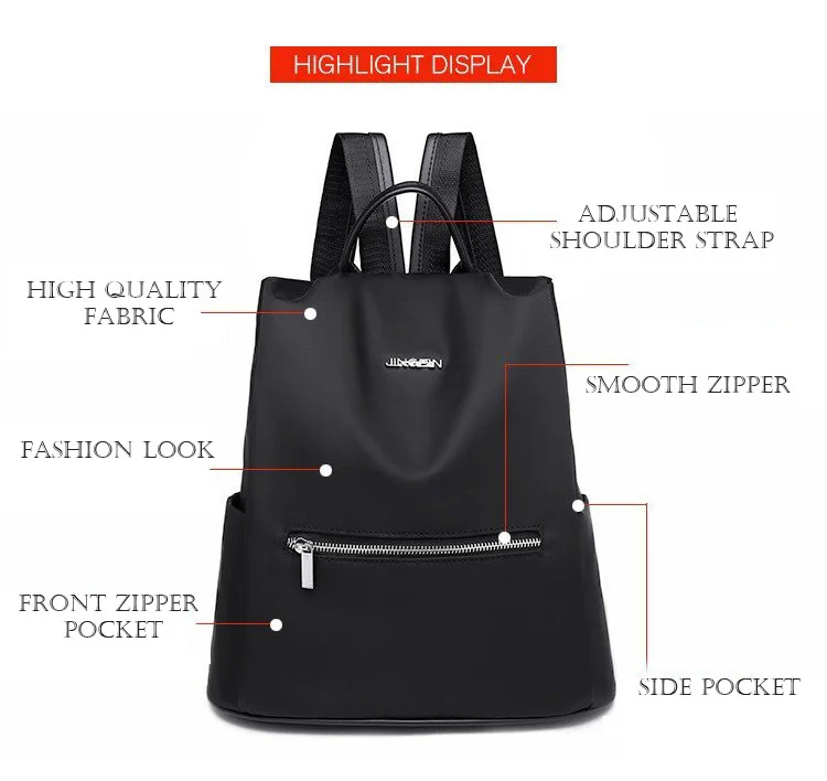 LIKETHIS, женский рюкзак, модная, винтажная, однотонная, черная сумка на плечо, Bolsa Feminina, простой стиль, большая Вместительная дорожная сумка, Mochila