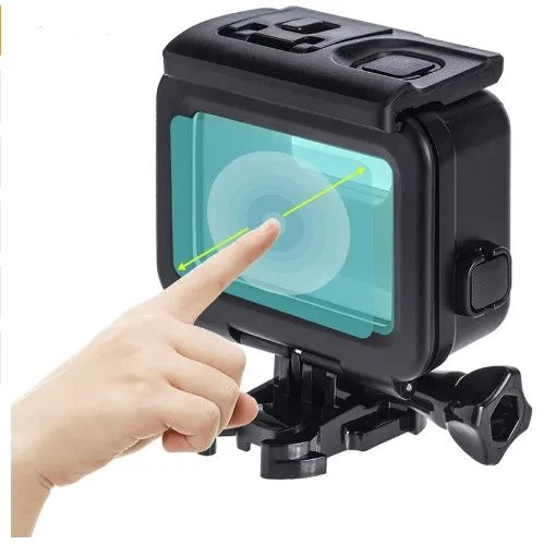 Suptig Blackout Housing Underwater Waterproof Case w/ Touch Backdoor Door Concealment Stickers for GoPro Hero 5 6 HERO5 Black |