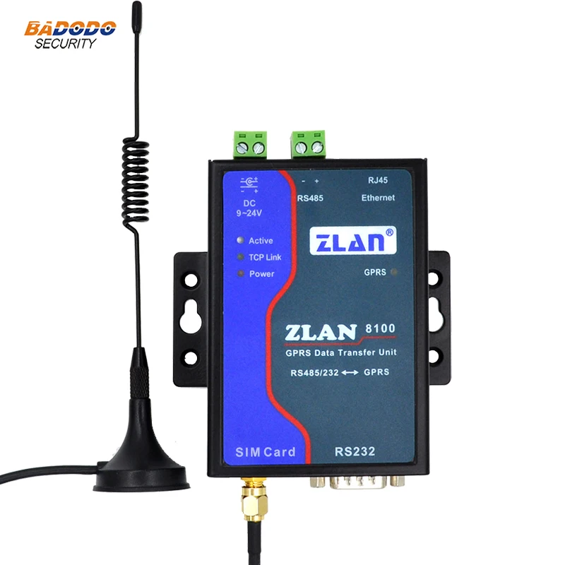 ZLAN8100 RS232 RS485 к GSM модем GPRS-Ethernet 2G последовательный порт серверный маршрутизатор GPRS удаленное беспроводное устройство передачи данных