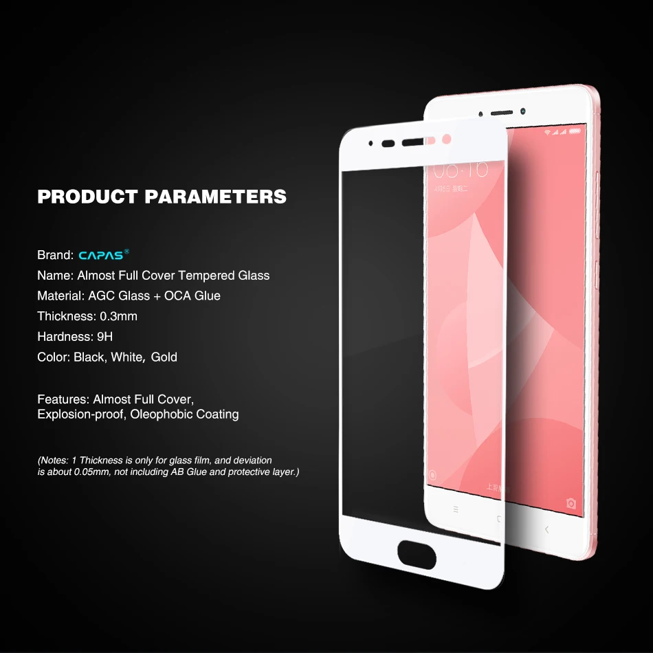 Для Meizu M6 Note протектор экрана из закаленного стекла для Meizu M6 Note CAPAS бренд почти полное покрытие защитная пленка черное золото