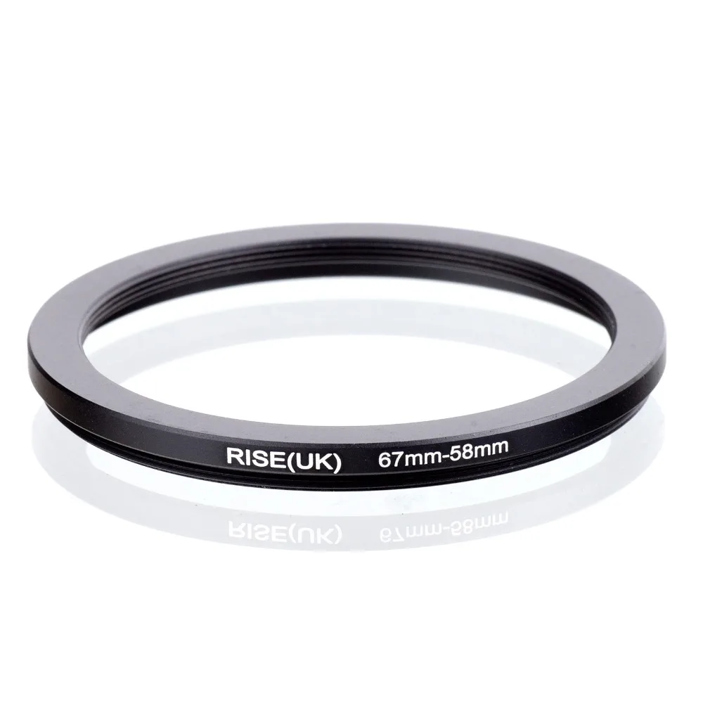 Переходное кольцо фильтр RISE(UK) 67 58 мм черное|step down ring|step ringfilter adapter |
