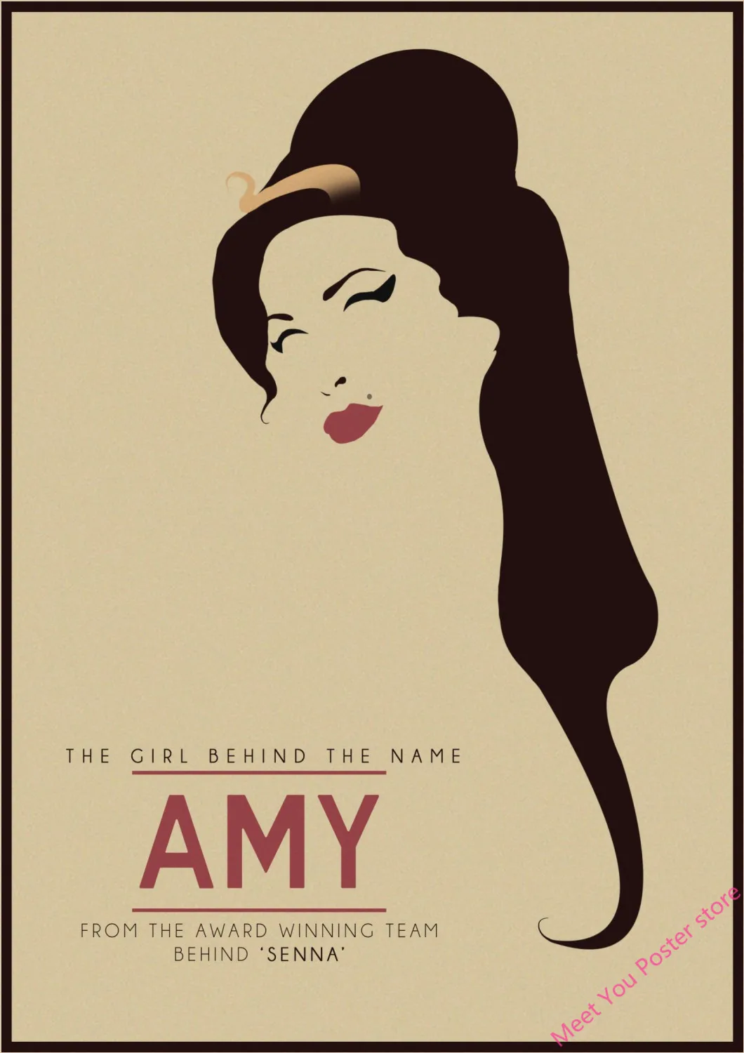 Музыкальный певец Amy Winehouse плакат печать на крафтовой бумаге постер в стиле ретро домашний Декор настенный художественный плакат комната декорация декор для стен
