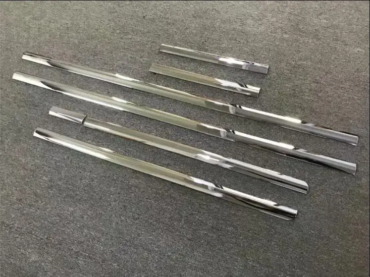 6 шт ABS Chrome автомобилей Боковая дверь кузова протектор рельефная Накладка для отделки для VW Transporter T6 Caravelle EMS