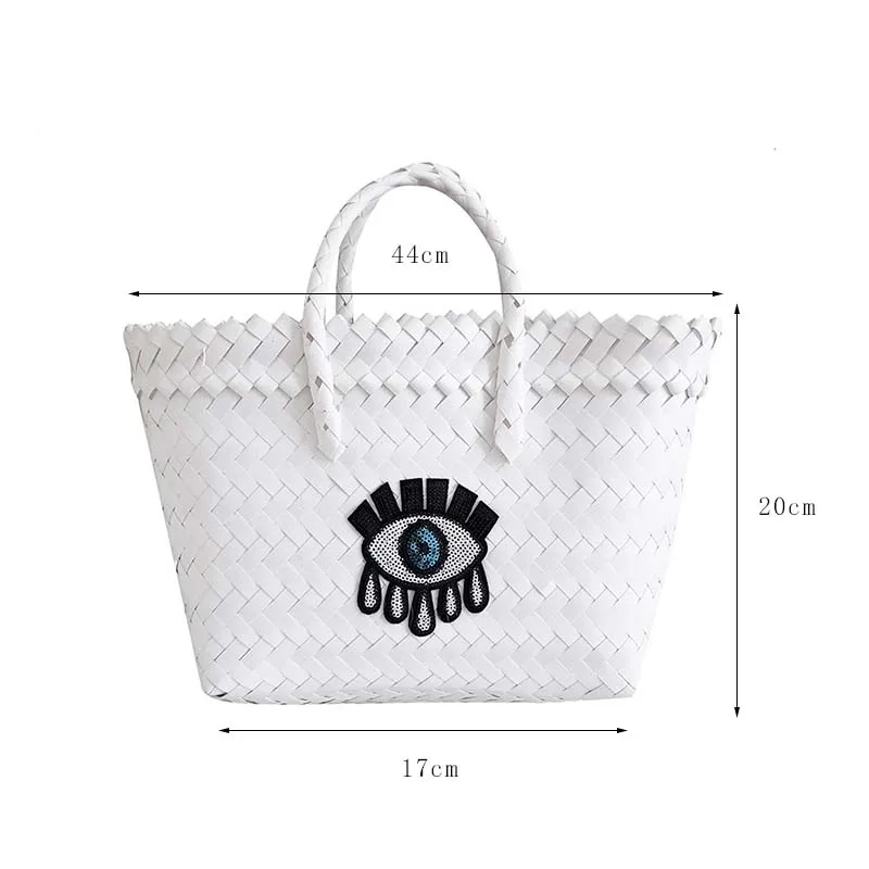 Женская Вышивка Соломенные Сумочки 2019 Новый большой емкости ручной работы