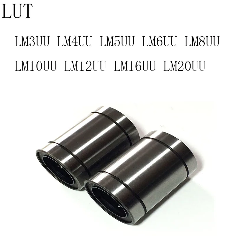 Линейная втулка LM3UU LM4UU LM5UU LM6UU LM8UU LM10UU LM12UU 8 мм линейные подшипники с ЧПУ для