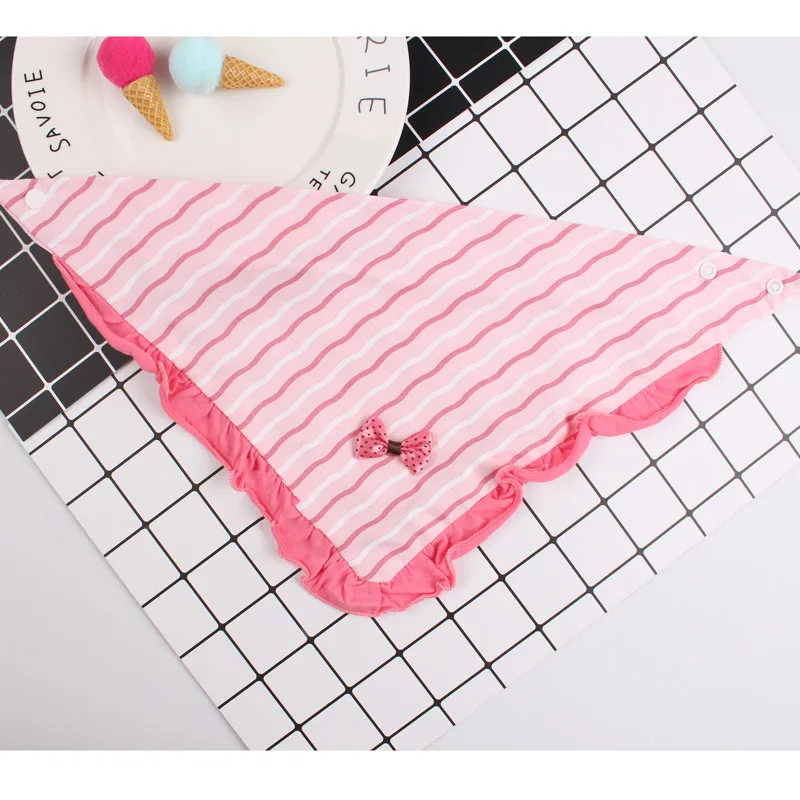 1PC Baby Girl Bibs Absorb Cotton Triangular Towel Infant Bow Design Bandana Children Cartoon Bib Toddler Waterproof Cloth | Детская