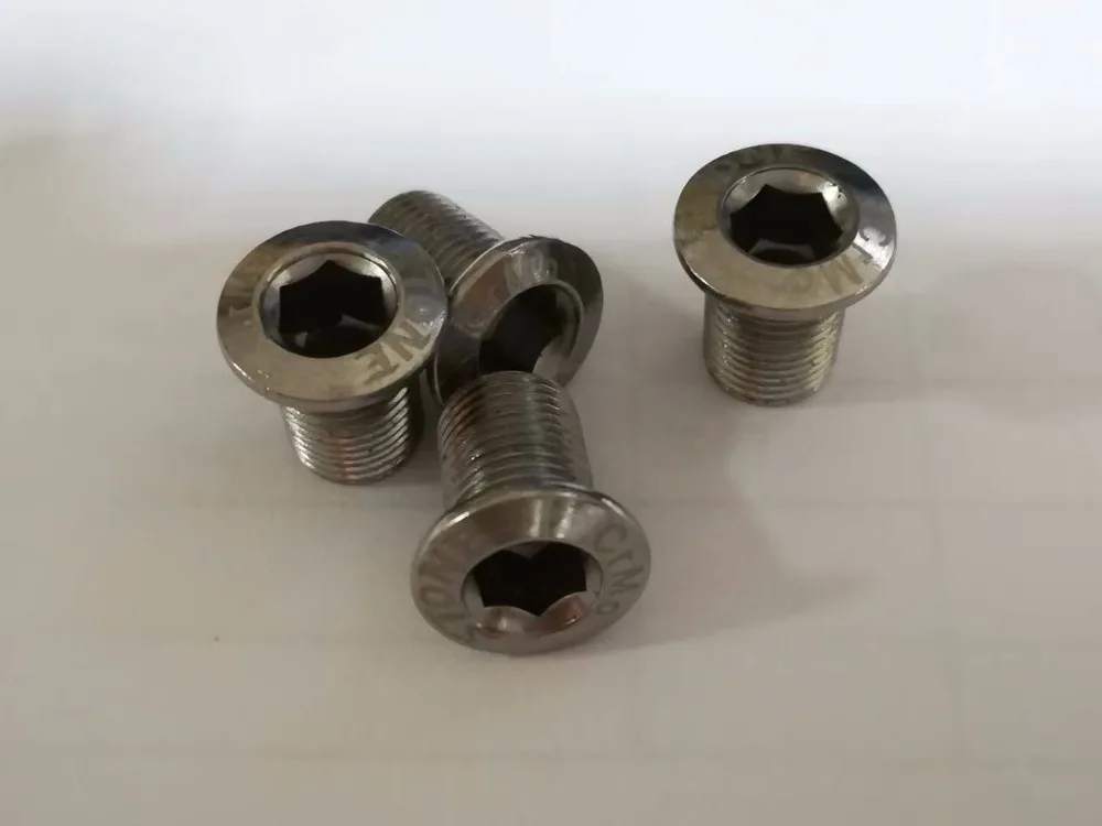 4 шт. болты с одинарной звездой для велосипеда|chainring screw|single chainringsingle chainring bolt |