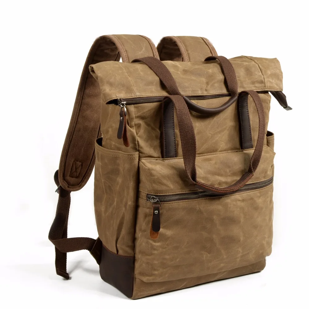 MCO 2019 большой емкости Водонепроницаемые дорожные рюкзаки мужские холщовые