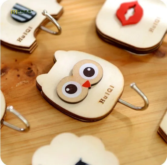 Деревянный крючок для одежды в форме животного 1 шт. вешалка детской комнаты