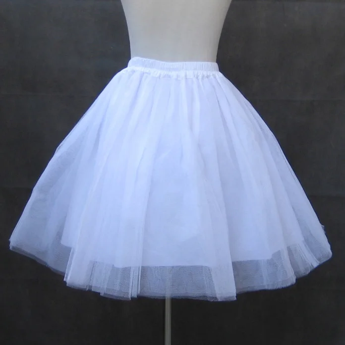 

Женская юбка принцессы Лолиты, универсальная четырехслойная юбка из органзы, специальная черно-белая подъюбник