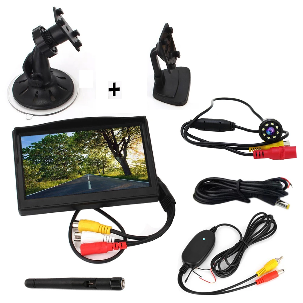 Podofo беспроводной 5 &quotTFT цветной автомобильный монитор заднего вида В Dash дисплей +