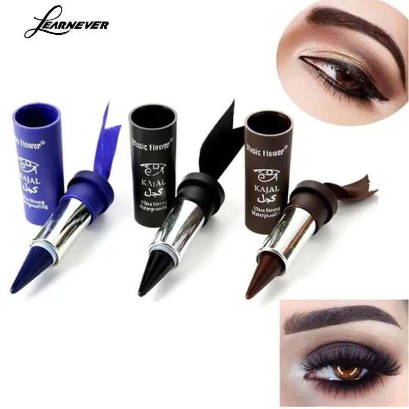

3 Colors Thick Eyeliner Cream Women Smoky Eyes KAJAL Eyeliner Thick Black Bold Eyes Liner