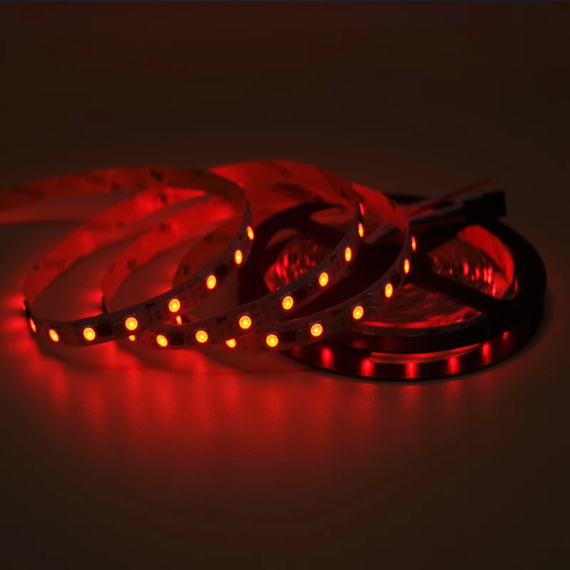 DC 5 в 12 В WS2811 WS2812B WS2812 IC SMD 5050 цифровая RGB полоса Водонепроницаемая мечта волшебный полноцветный светодиодный светильник 30 светодиодный 60 Светодиодный