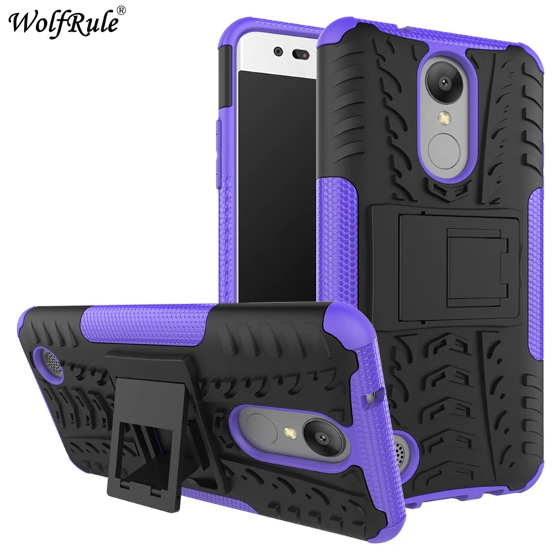 Purple WolfRule для крышки LG K8 чехол для LG K8 чехол противоударный TPU& PC Стенд чехол для телефона для LG K4 чехол V3 X300 M200N - Цвет: Purple