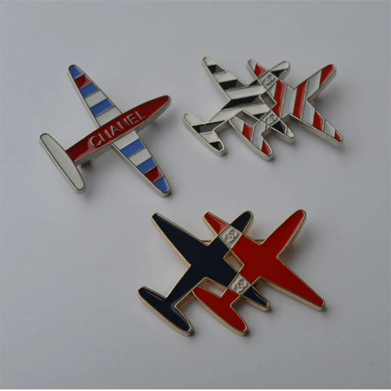 1 шт. женская брошь в виде самолета|pin aircraft|alloy pinaircraft pin |