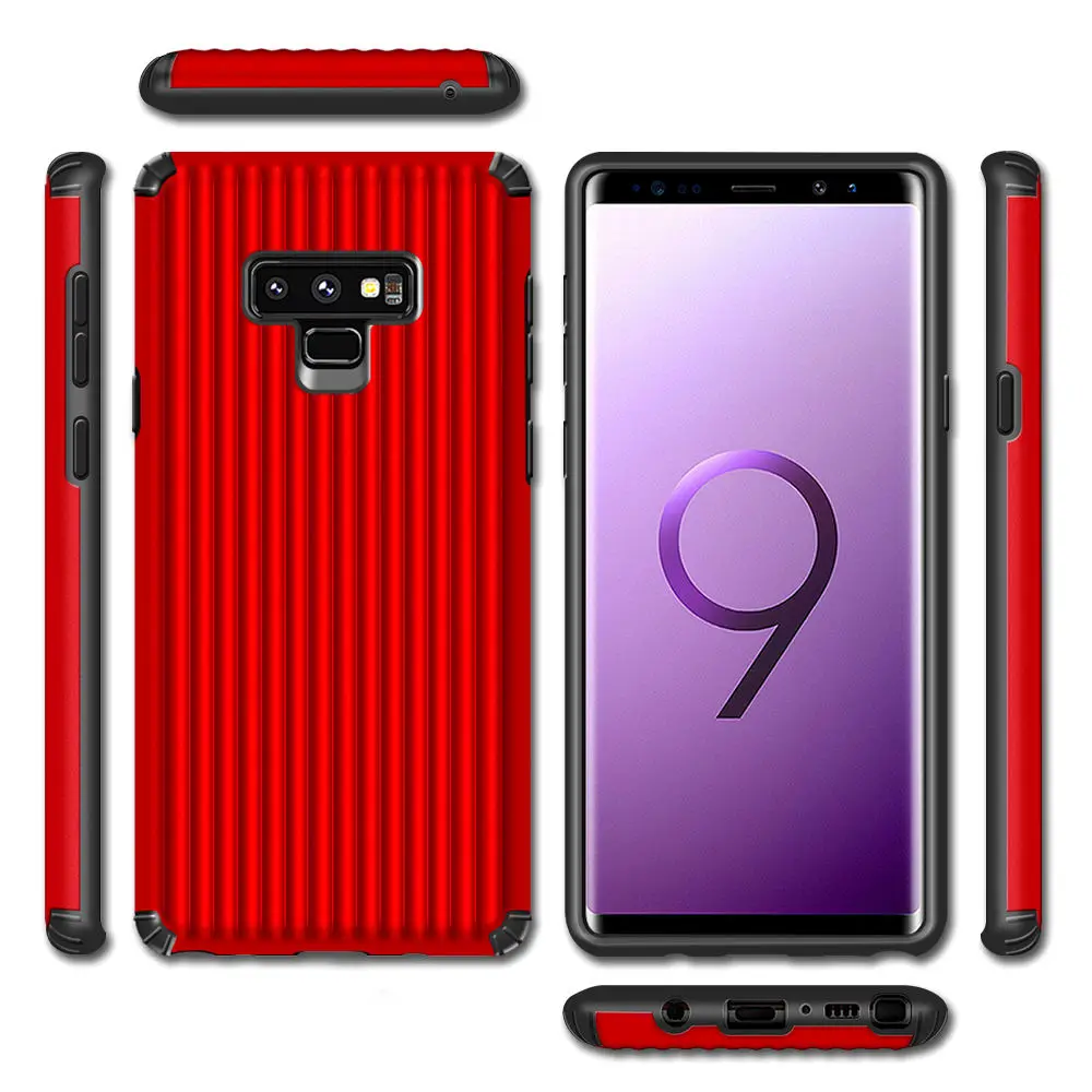IMIDO Модный милый багажный чехол для телефона samsung Galaxy S9 Plus противоударный ТПУ + PC