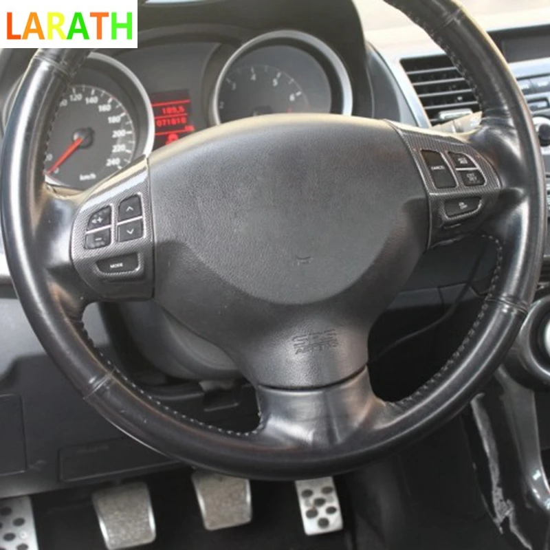 Для Mitsubishi Lancer 2010 2011 2012 LHD панель рулевого колеса из углеродного волокна отделка
