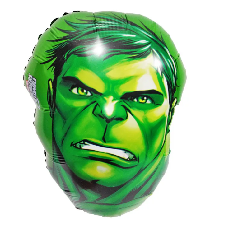 Hulk 4 шт./лот 35*25 см мультфильм Халк Мстители фольгированный надувной шар воздушный шар из фольги для Свадьбы Дети День рождения украшения - Цвет: Hulk