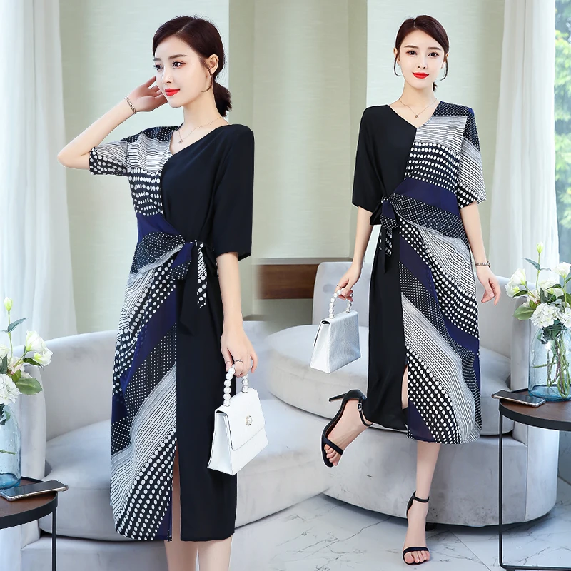 Женское платье из искусственного шелка высокого качества большие размеры платья