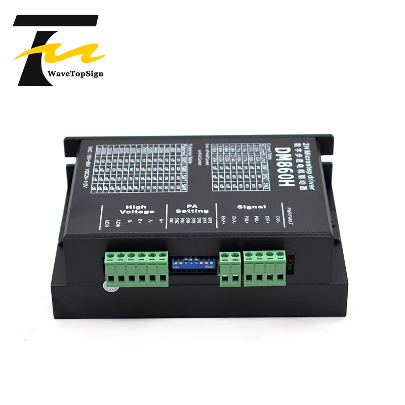 Драйвер двухфазного шагового двигателя DM860H входное напряжение 24-110 В постоянного