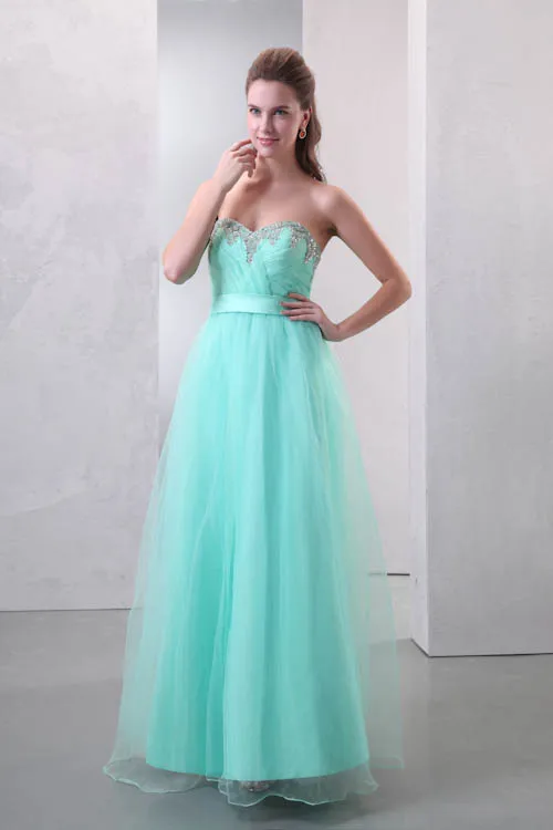 2017 Real Image Evening Dresses A Line Sweetheart Neck Floor Length Gowns Custom Made | Свадьбы и торжества