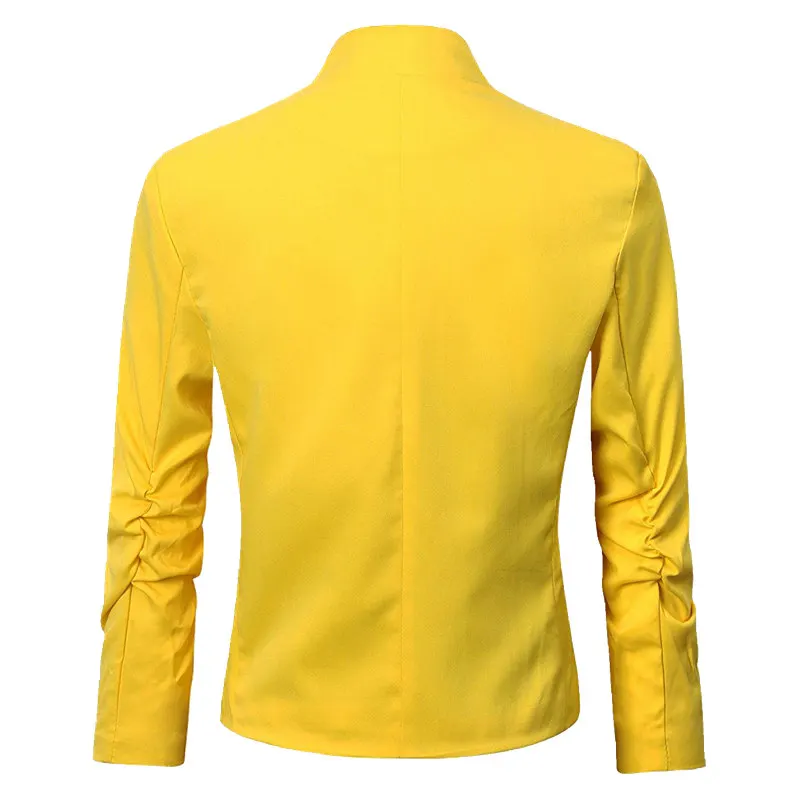 2018 женские Складные рукава легкий офисный Блейзер карамельного цвета