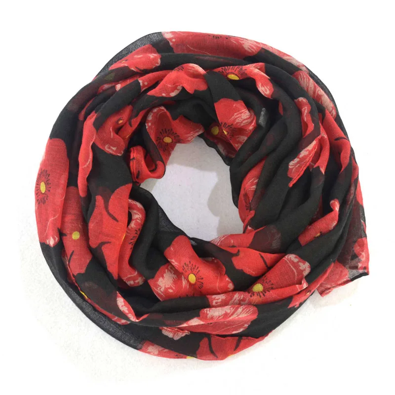 Для женщин шарфы хлопка дизайнеры модного бренда осень-зима цветочные петля шарф