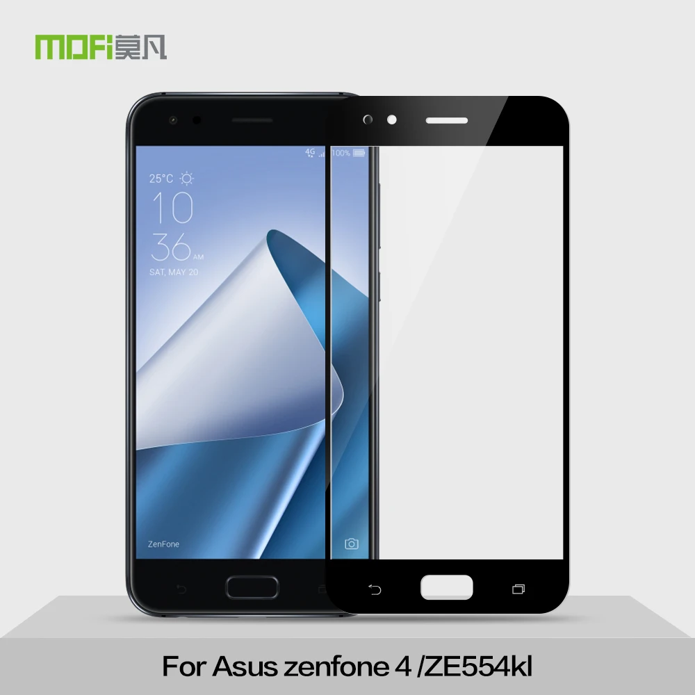 Для Asus Zenfone 4 ZE554KL, закаленное стекло,, Mofi, полное покрытие, Защита экрана для ZE554KL, закаленное стекло, защитная пленка