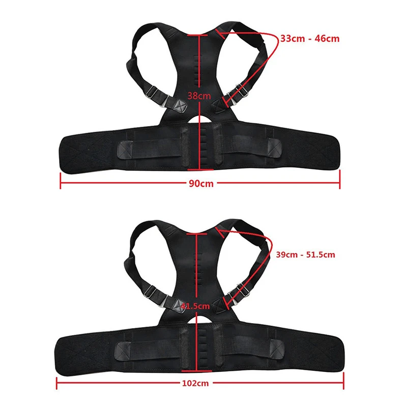 Регулируемый Корректор осанки для магнитной терапии бандаж поддержки плеч спины